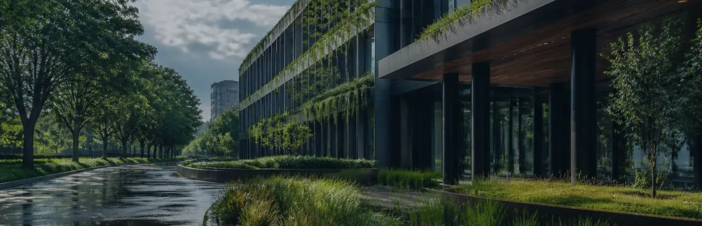 Edificio contemporaneo resiliente